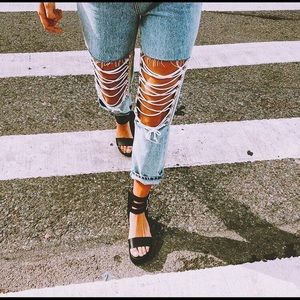 Carmar Lace Up Jeans